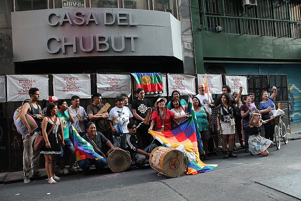 Movilización en repudio a la represión a la comunidad Mapuche