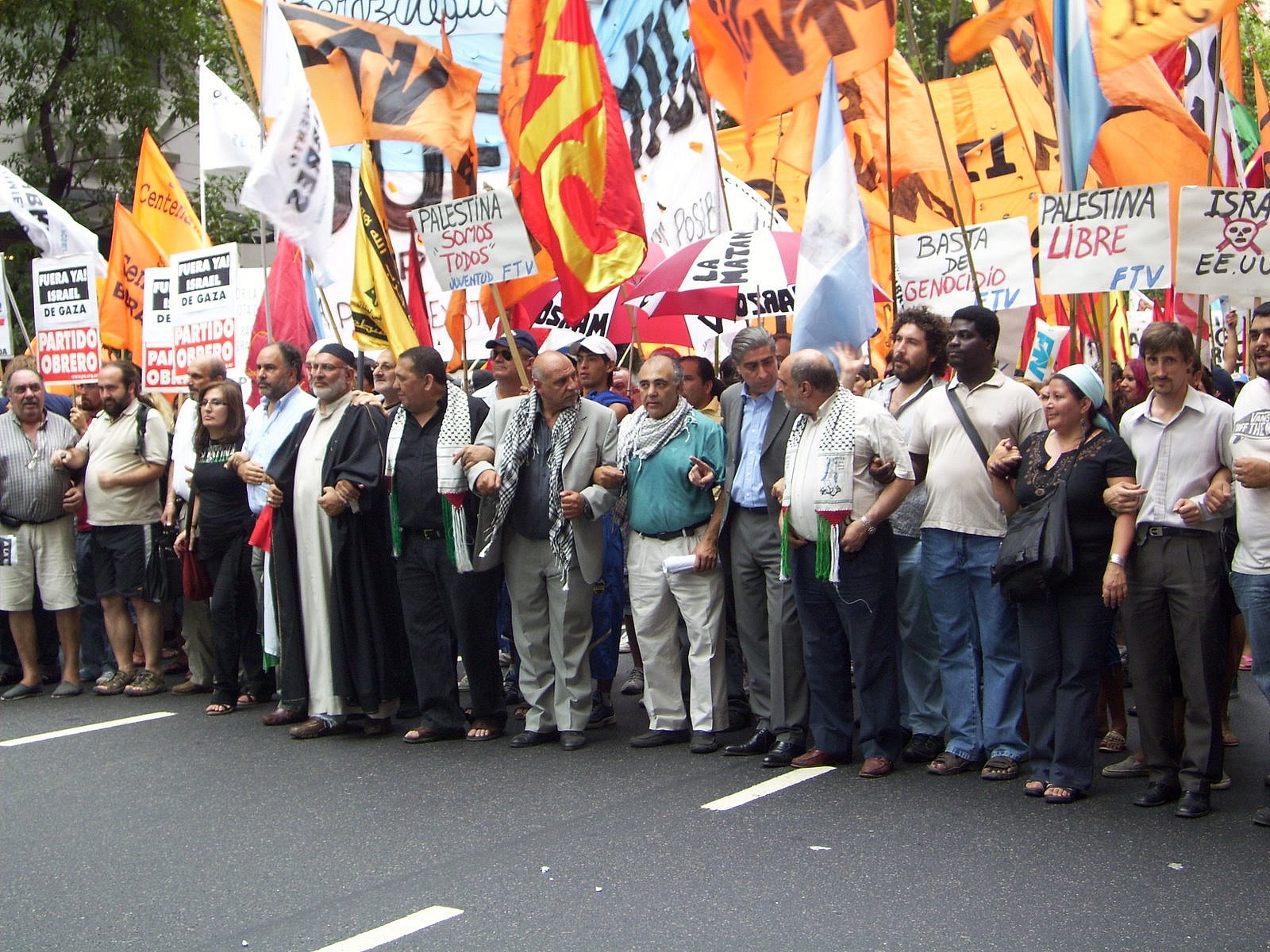 Imagen 026 - Marcha contra la masacre en Gaza. Buenos Aires