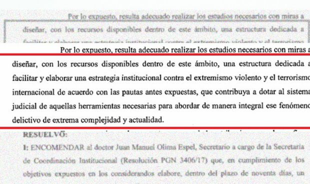 resolucion creacion unidad antiterrorista