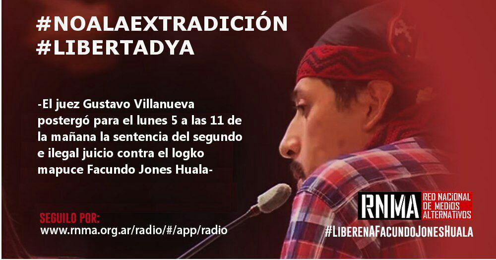 no extradicion jones huala rnma