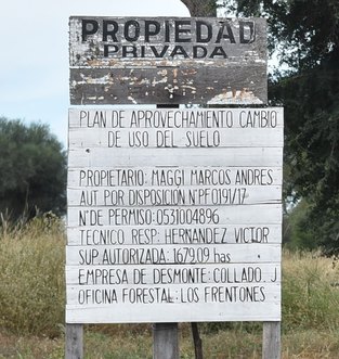Cartel propiedad privada