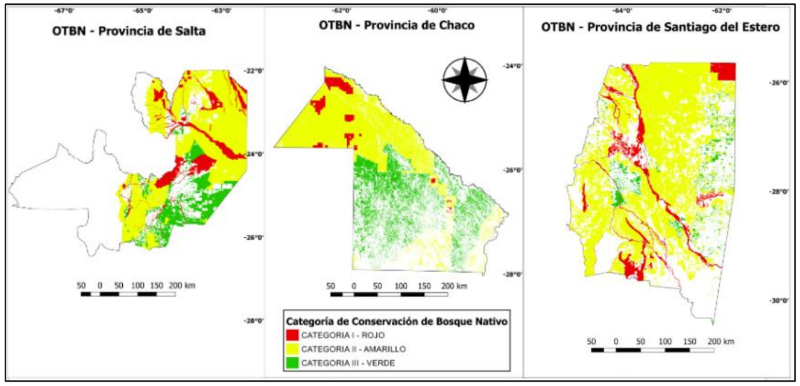 Mapa del ordenamiento territorial de las provincias