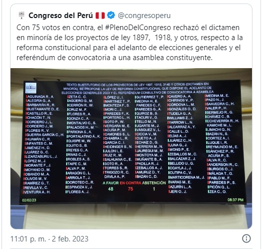 2023 peru febrero congreso