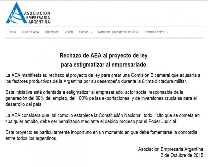 solicitada aea