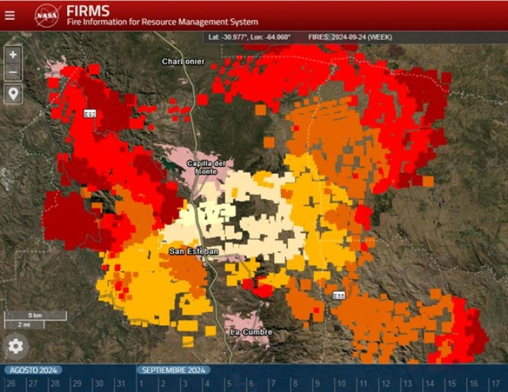 incendios imagen aerea
