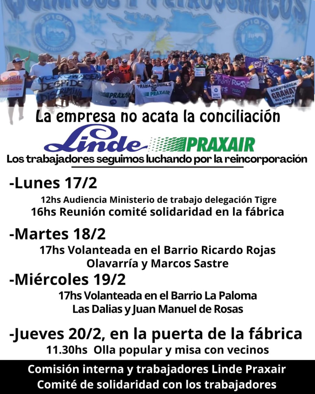 linde praxair plan lucha