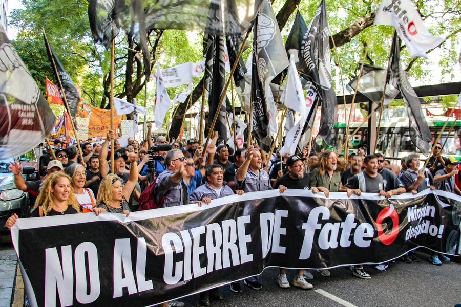 Trabajadorxs denuncian que la patronal de FATE no pagó la quincena