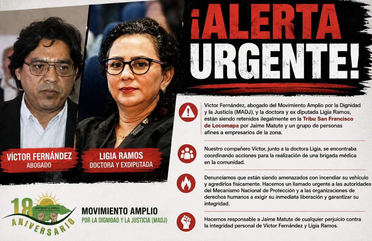 Honduras: Denuncia retenciones ilegales en territorio tolupán de Locomapa