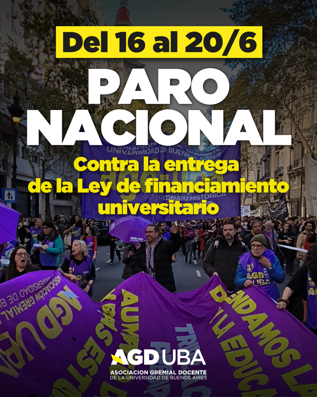 Paro universitario en reclamo por la Ley de Financiamiento