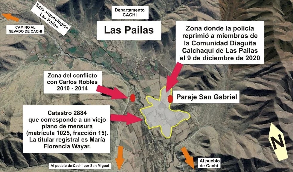 Desalojo ilegal contra familias diaguitas de Las Pailas