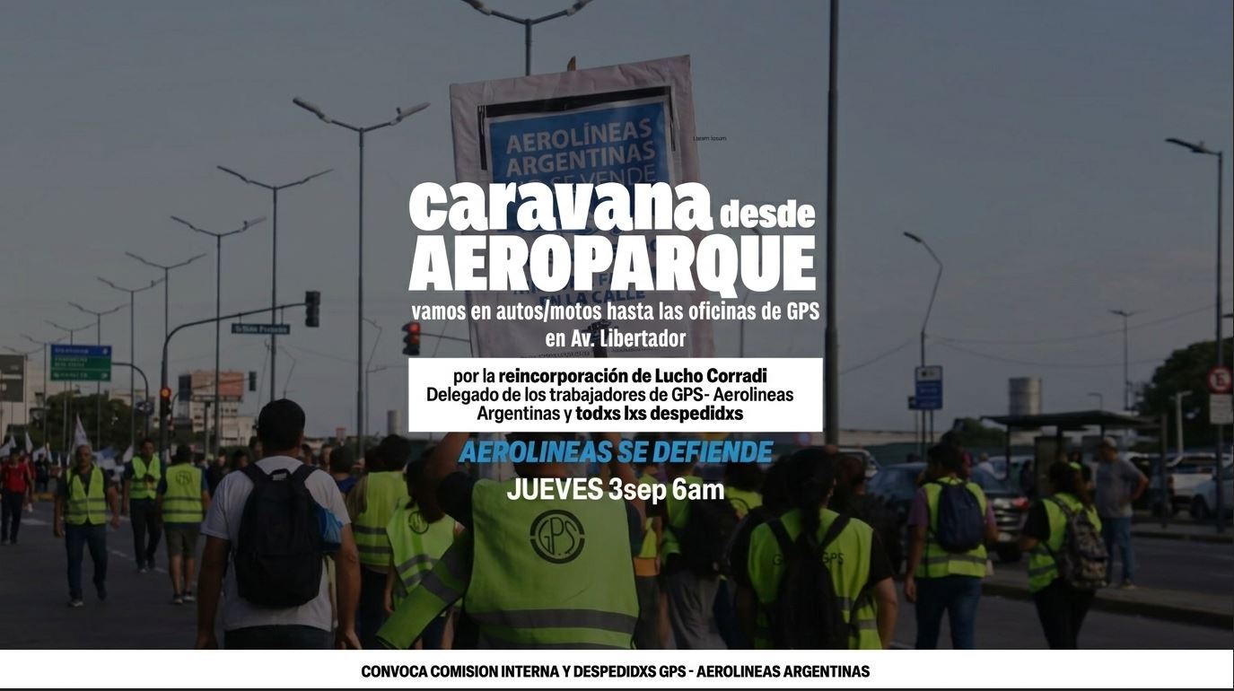 Convocan a una caravana contra el despido del delegado Luciano Corradi