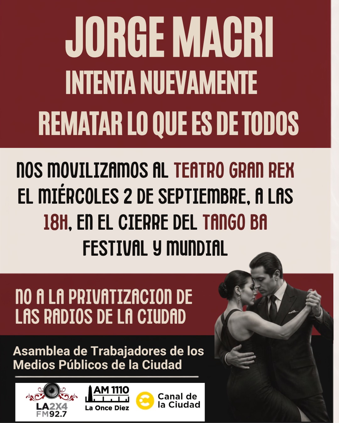 Nuevo intento del gobierno porteño de concesionar con un privado las radios públicas de la Ciudad